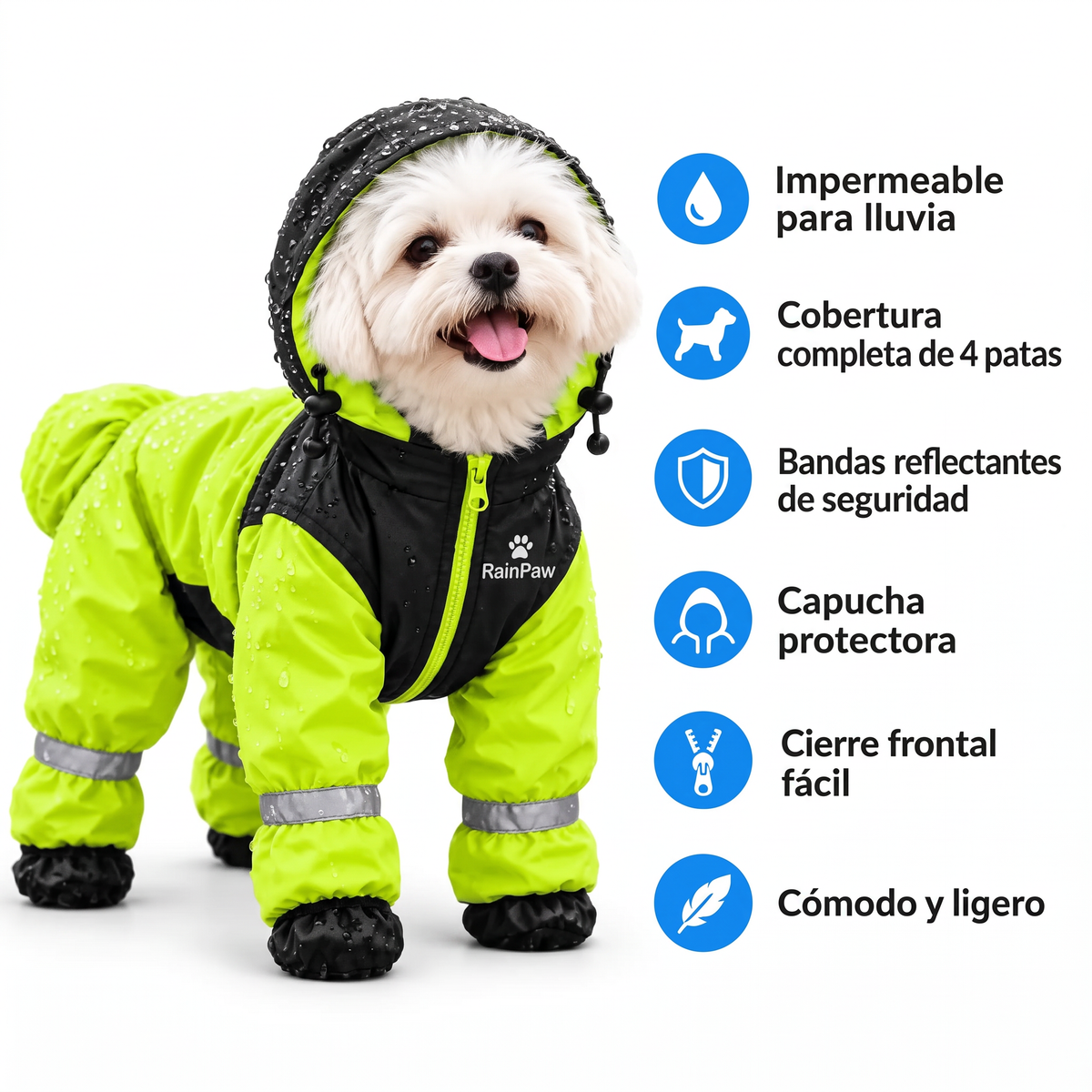 Imperméable à 4 Pattes : Votre Chien au Sec et Bien Visible
